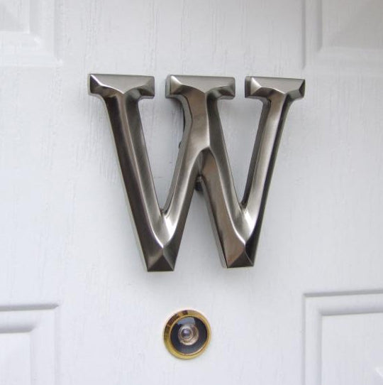 Monogram Letter W Door Knocker