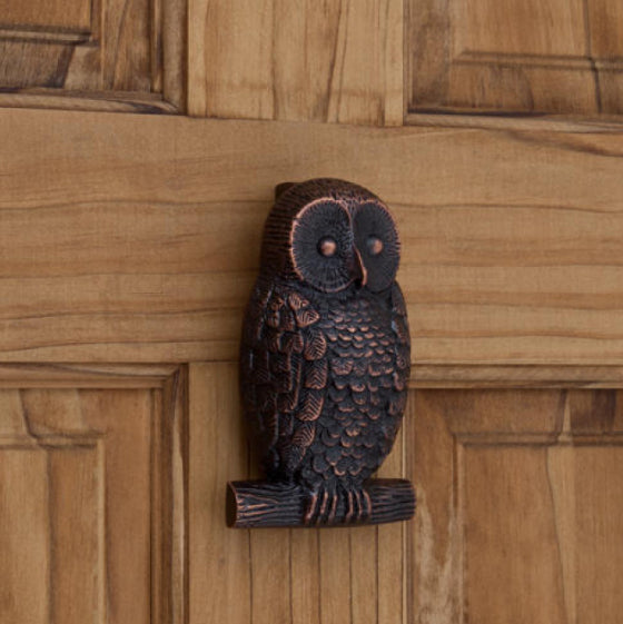 Owl Brass Door Knocker