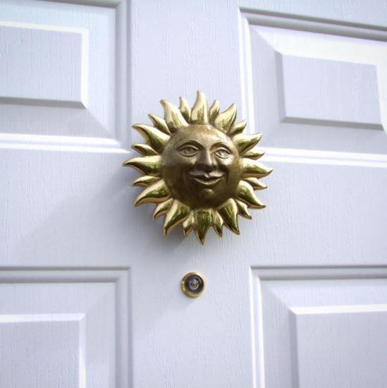 Smiling Sunface Door Knocker
