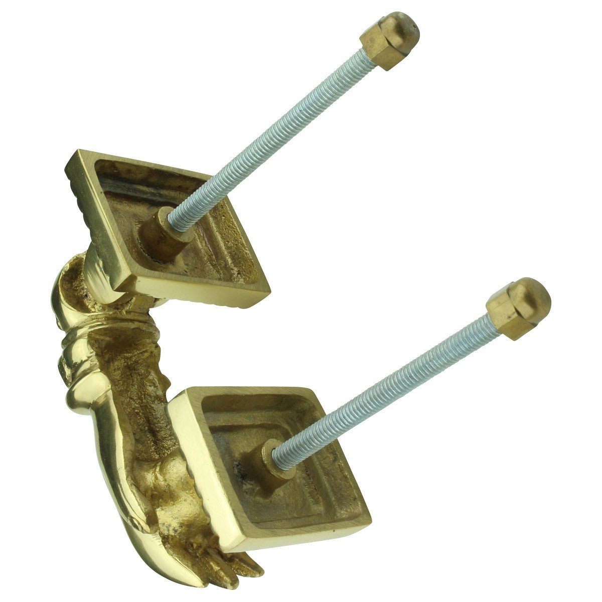 Solid Brass Victorian Door Knocker Ladies Woman Hand 4"H