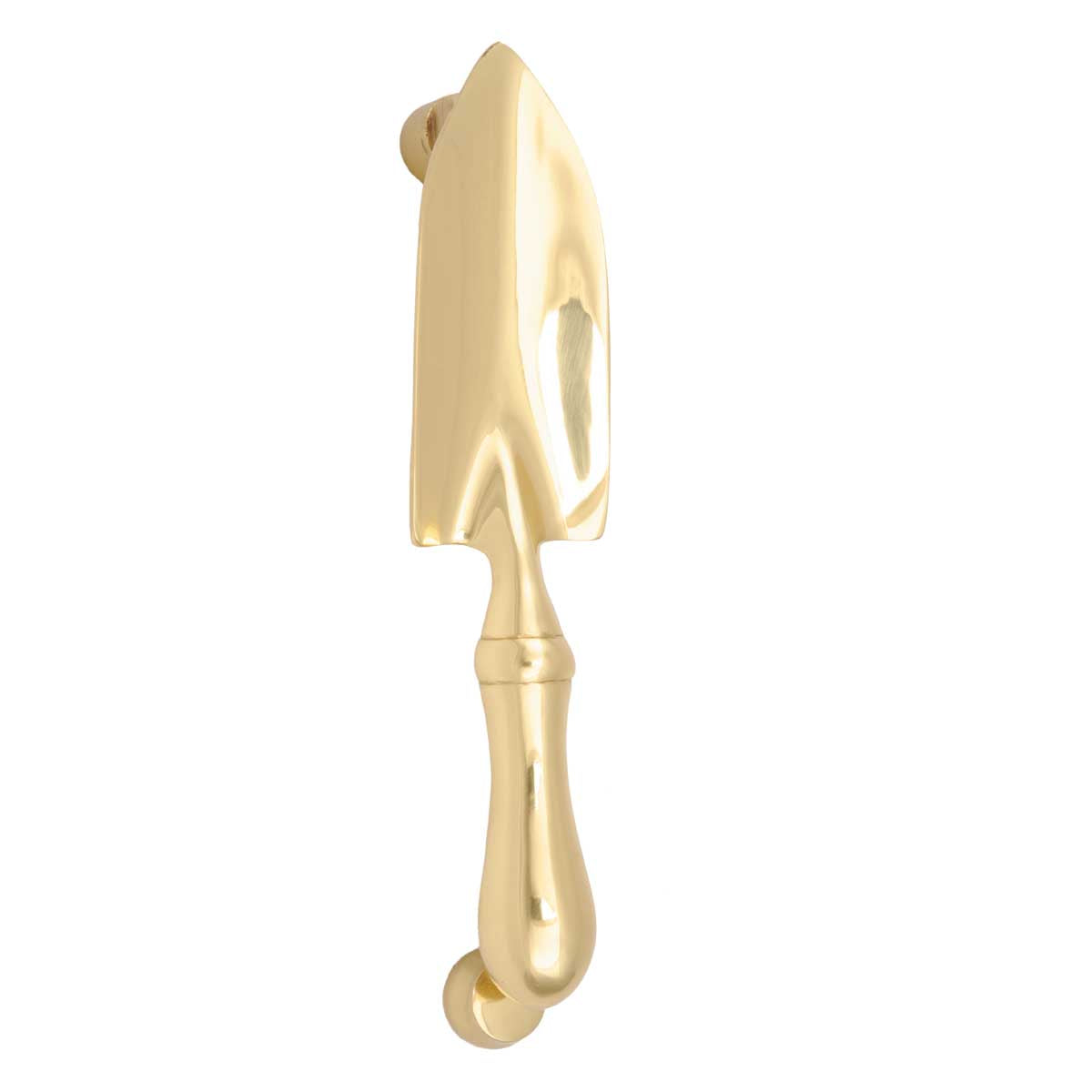 Solid Brass Vintage Door Knocker Garden Trowel 7"H