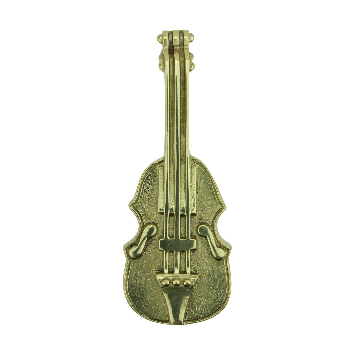 Solid Brass Vintage Door Knocker Violin 6.5"H