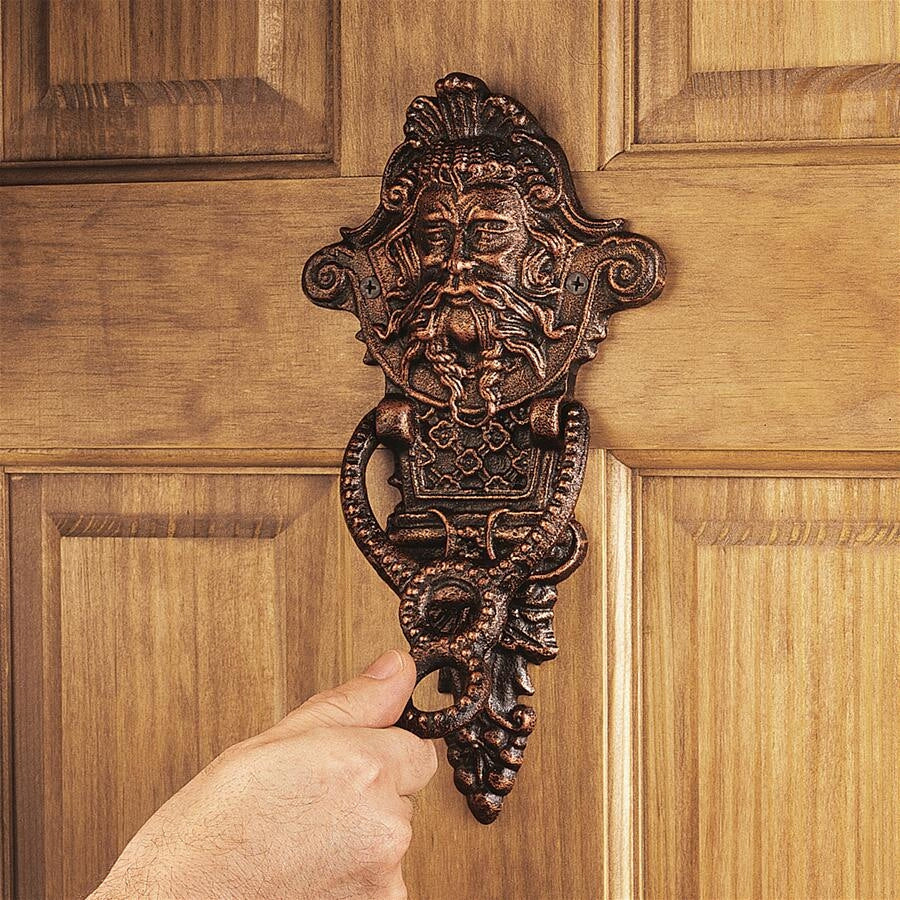 Winthrop Manor Greenman Authentic Foundry Iron Door Knockers