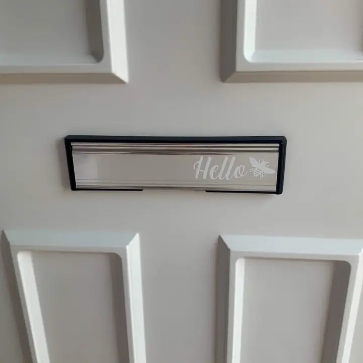 Hello Bumble Bee Letter Box Door Decor House Sticker