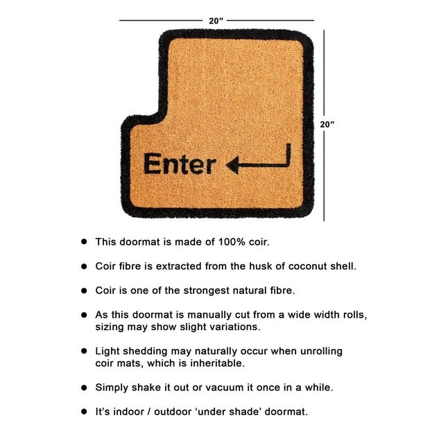 Natural Machine Tufted Enter