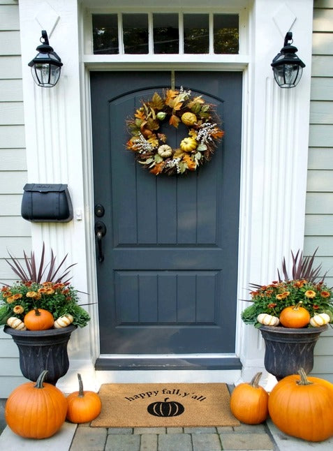 Black Happy Fall, Y'all Doormat