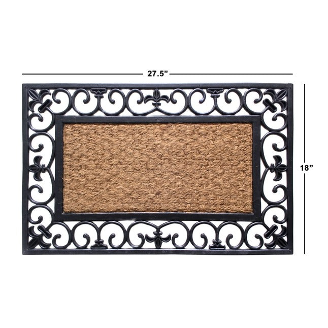 Fleur De Lis Border Doormat