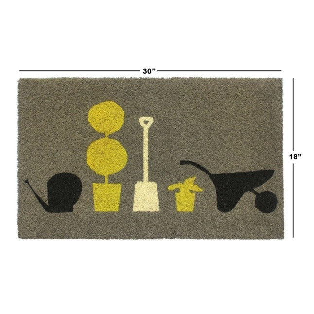 Brown Gardening Coir Doormat