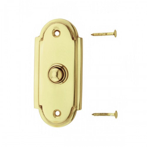 Wired Brass Door Bell Push Button 4" L