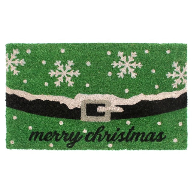 Holiday Merry Christmas Snowflakes Doormat