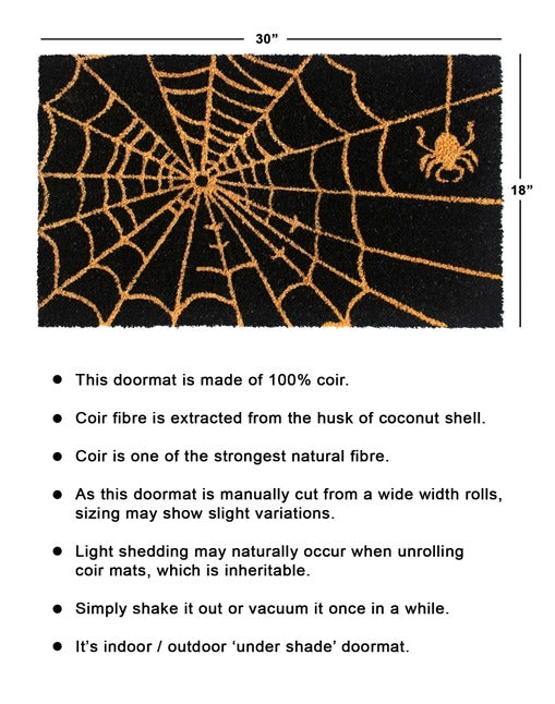 Natural Tufted Spider Web Doormat