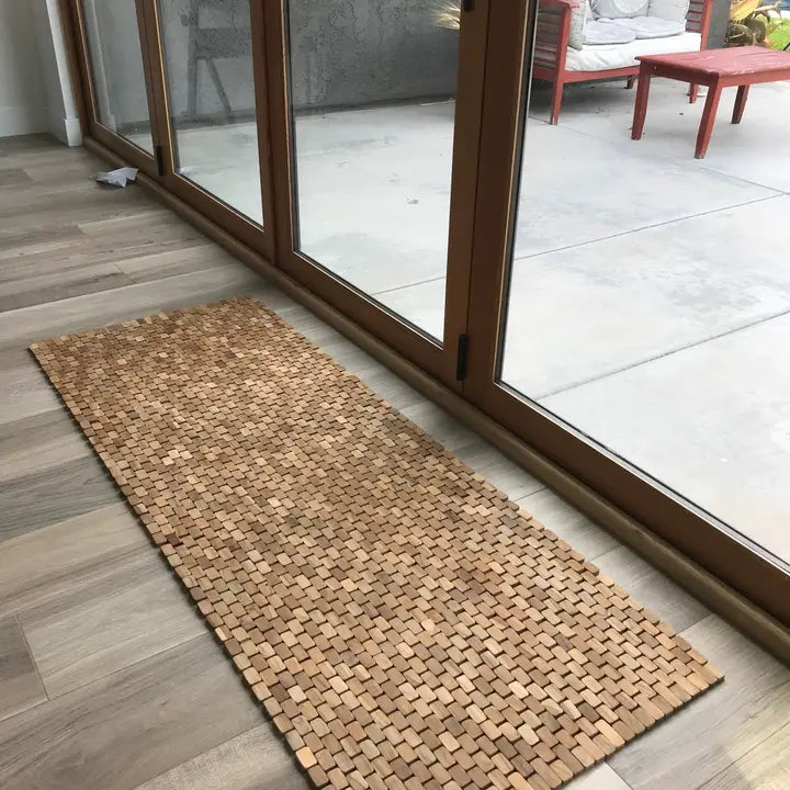 Natural Teak Floor Runner (64 X 24")