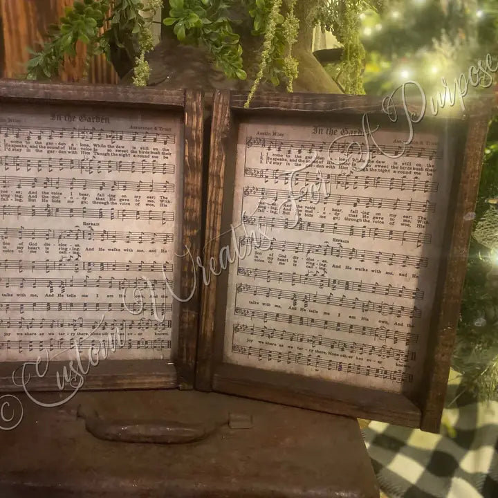 Rustic Framed Hymns