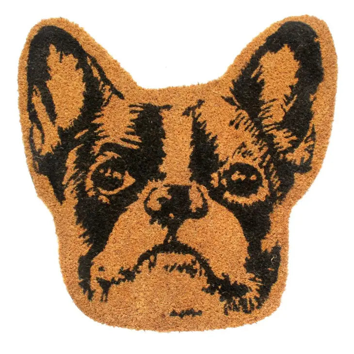 Natural Tufted Terrier Head Coir Doormat