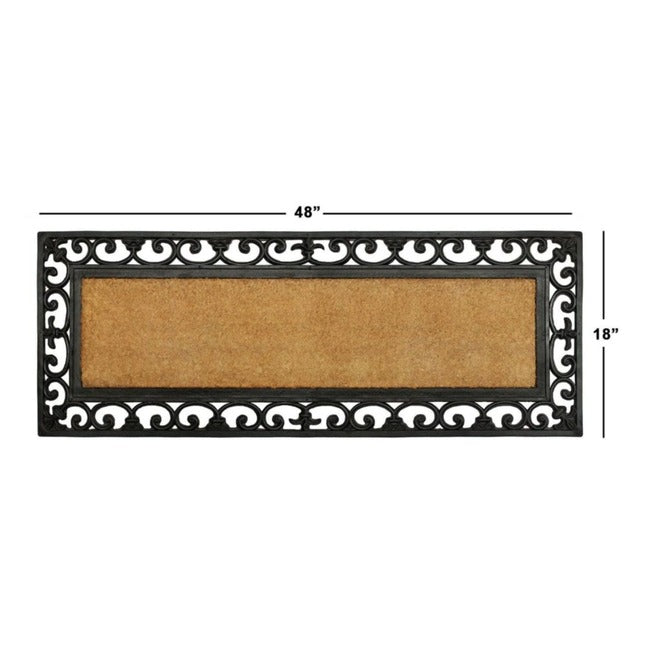 Moulded Rubber Coir Irongate Doormat