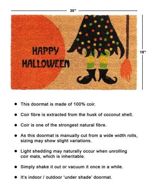 Multi Happy Halloween Witches Doormat