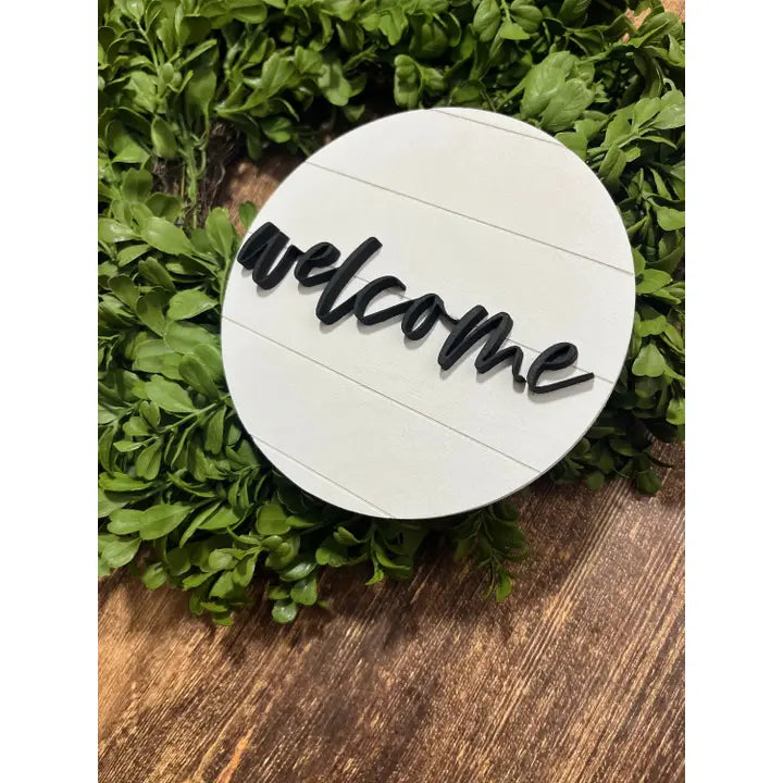 Mini 3D Wood Shiplap Welcome Sign