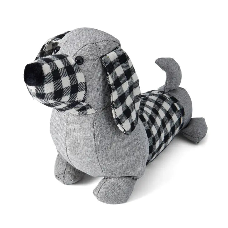 Elements Gray Dachshund Door Stopper