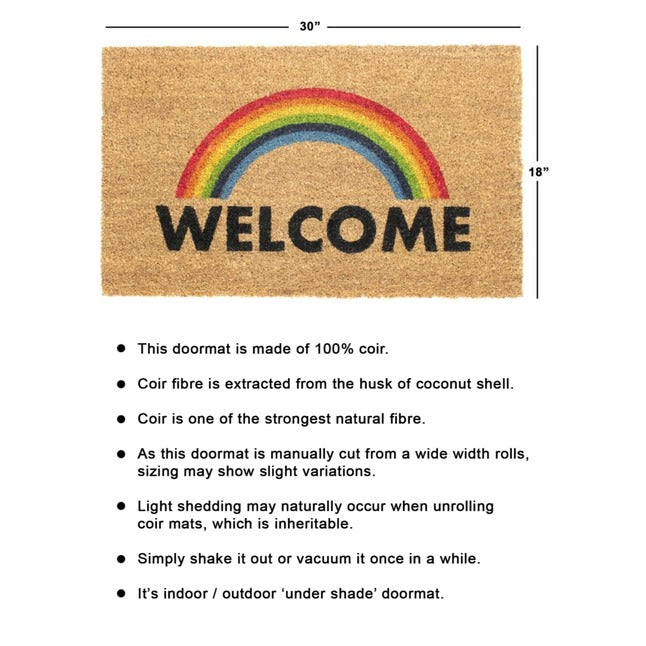 Multi Tufted Welcome Rainbow Doormat