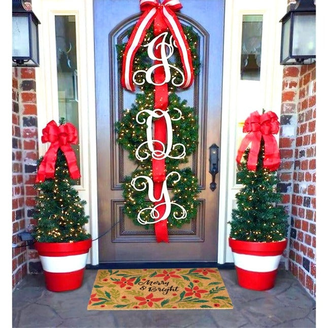 Red Holiday Merry & Bright Area Rug