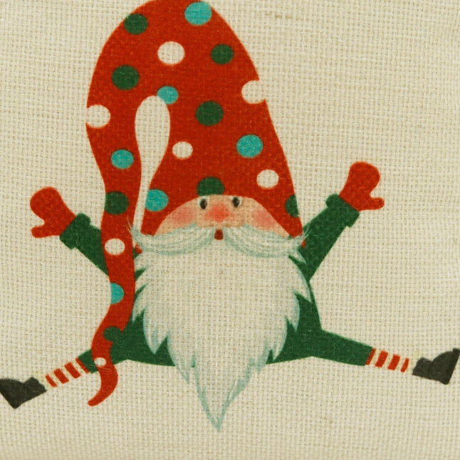 Naughty or Nice Santa Fabric Christmas Door Stopper