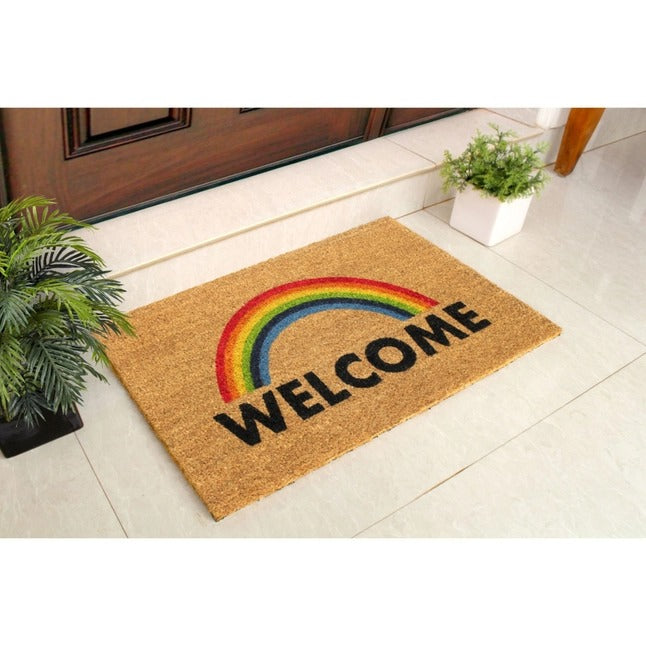 Multi Tufted Welcome Rainbow Doormat