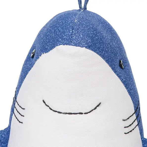 Blue Coastal Shark Door Stop