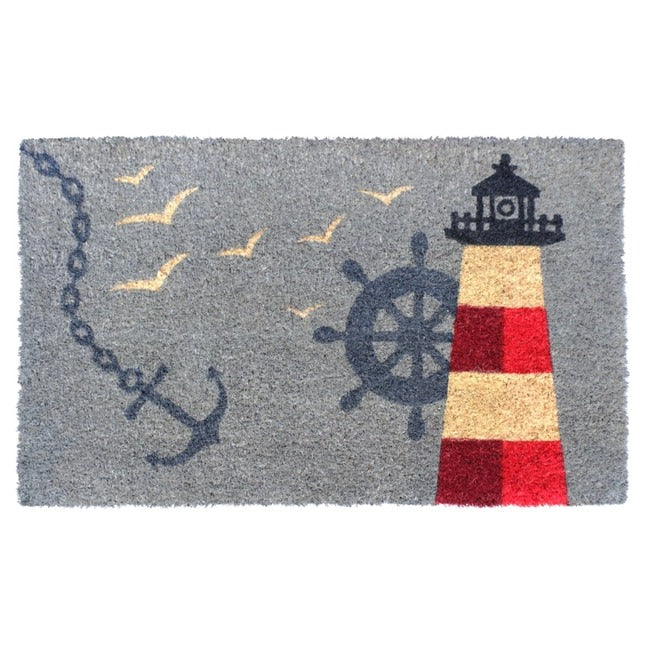 Multi Tufted Light House Anchor Doormat