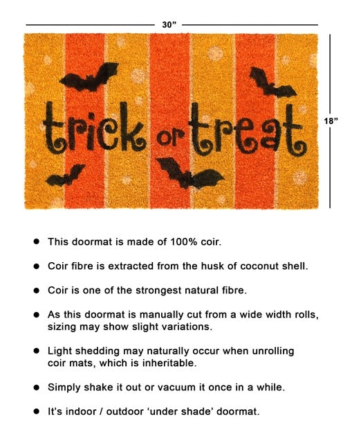 Multi Tufted Trick or Treat Doormat