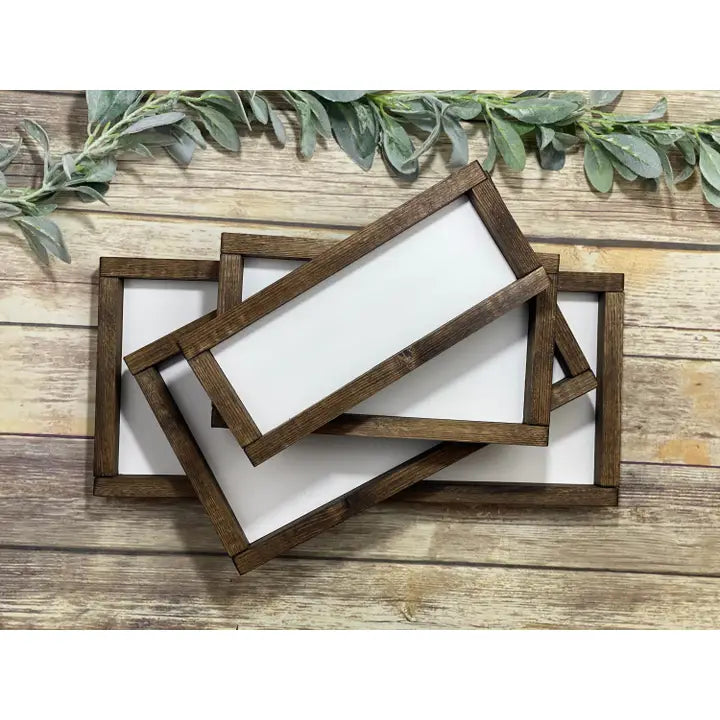 Wood Sign Blanks For Diy & Cricut with Frames