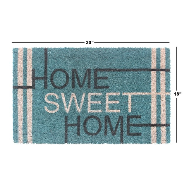 Home Sweet Home Teal Doormat