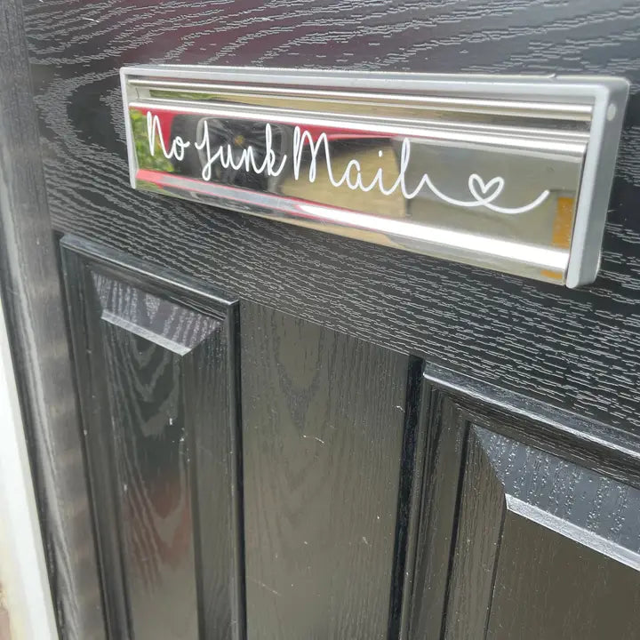 Custom Made Front Door Letterbox Label Letter Box Vinyl Sticker