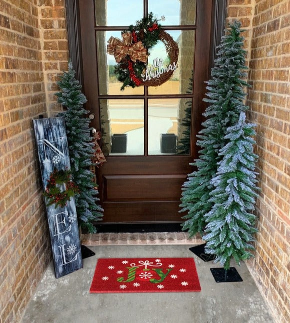 Multi Machine Tufted Joy Flakes Doormat