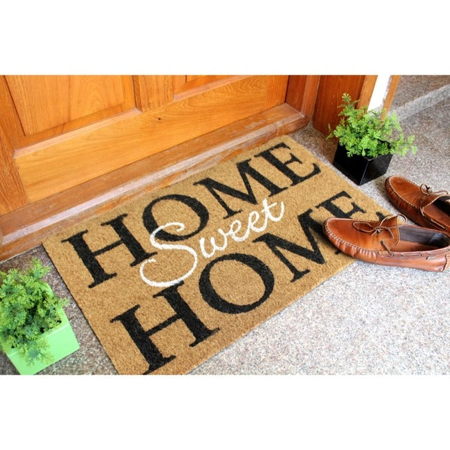 White Home Sweet Home Doormat