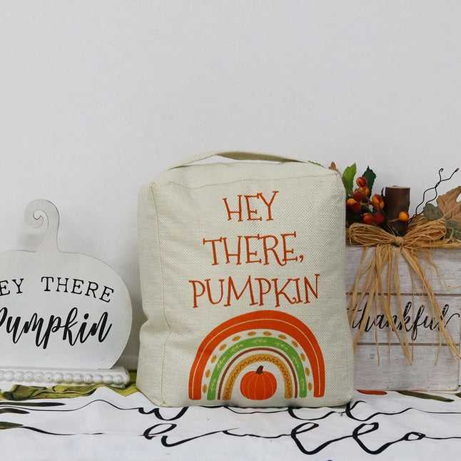 Hey There, Pumpkin Fabric Door Stop Room Decor