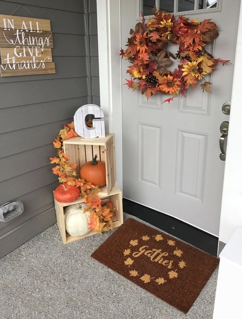 Natural Machine Tufted Gather Doormat