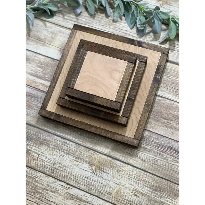 Wood Sign Blanks For Diy & Cricut with Frames