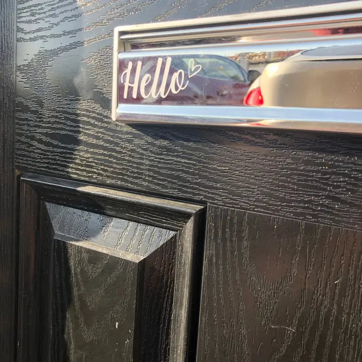 Hello Heart Letter Box Door Decor House Sticker Label