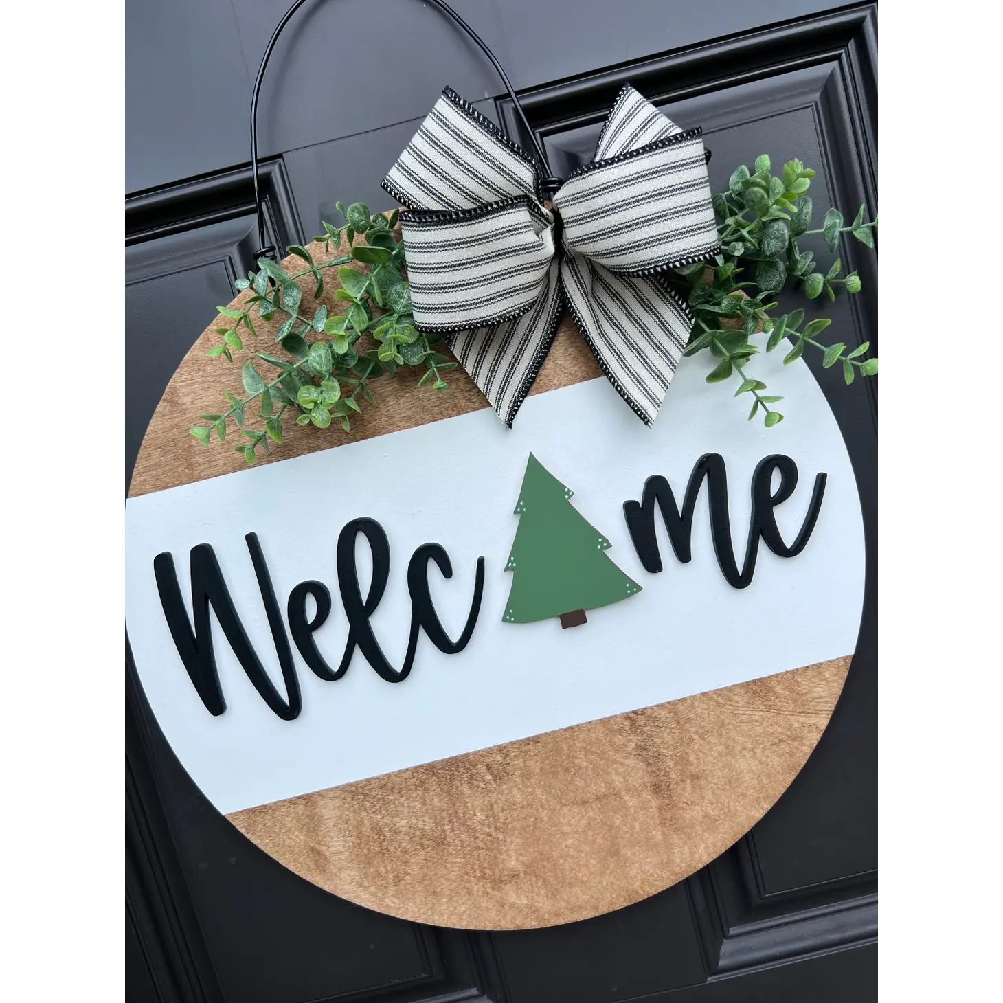 Front Door Decor Interchangeable Sign