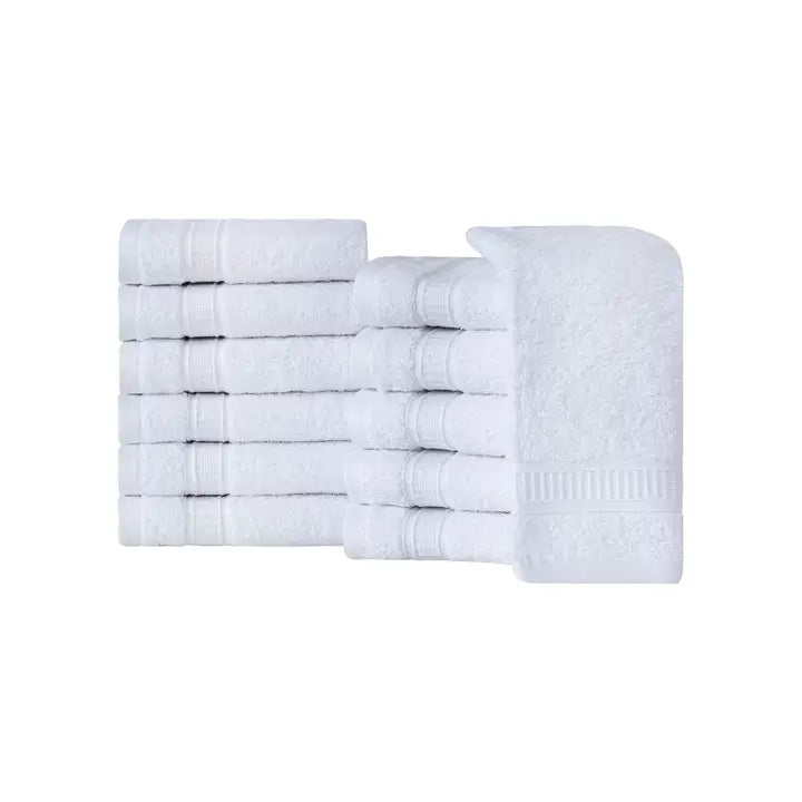 Hotels White Washcloth Turkish Genuine Cotton