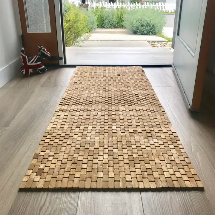 Natural Teak Floor Runner (64 X 24")