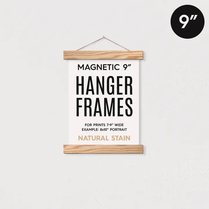 9" Magnetic Poster Hanger Frame For 8x10" Portrait Prints