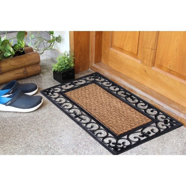 Fleur De Lis Border Doormat