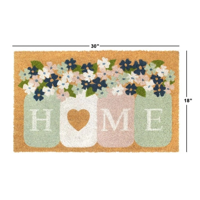 Tufted Home Mason Jar Coir Doormat