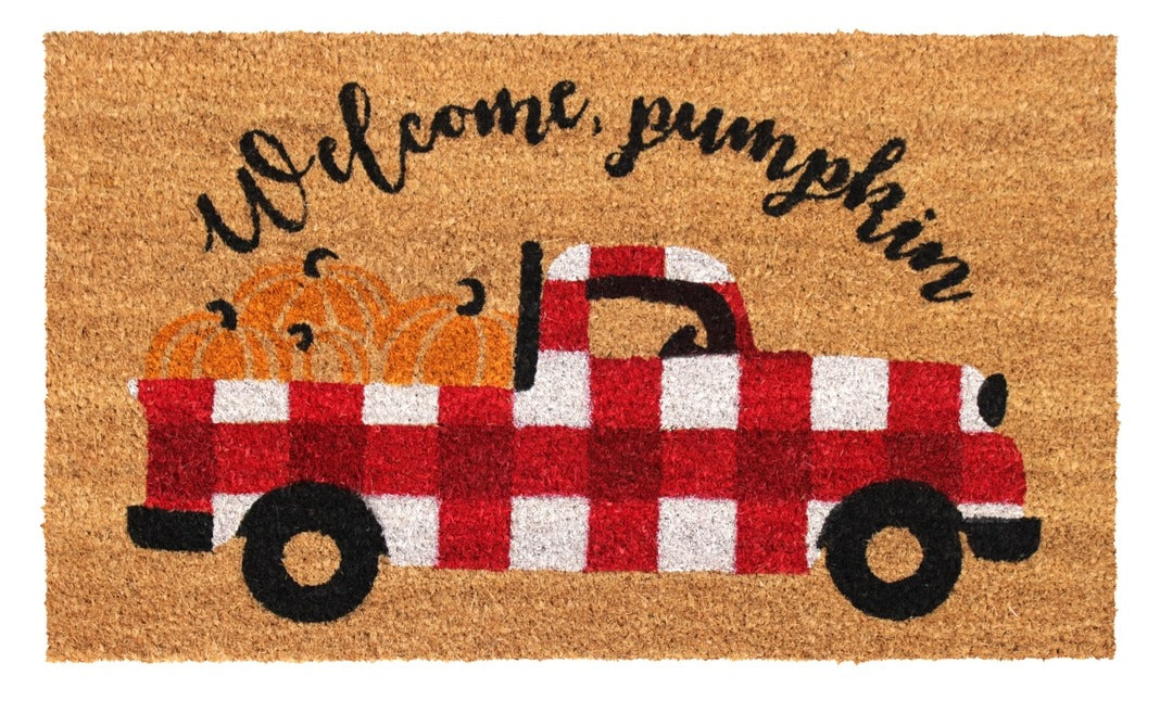 Multi Tufted Welcome Pumpkin Doormat