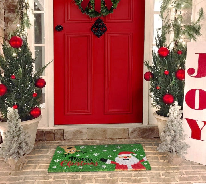 Multi Santa Merry Christmas Doormat