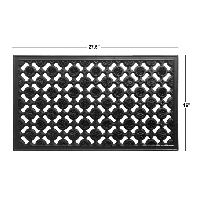 Heavy Geometric Trellis Doormat