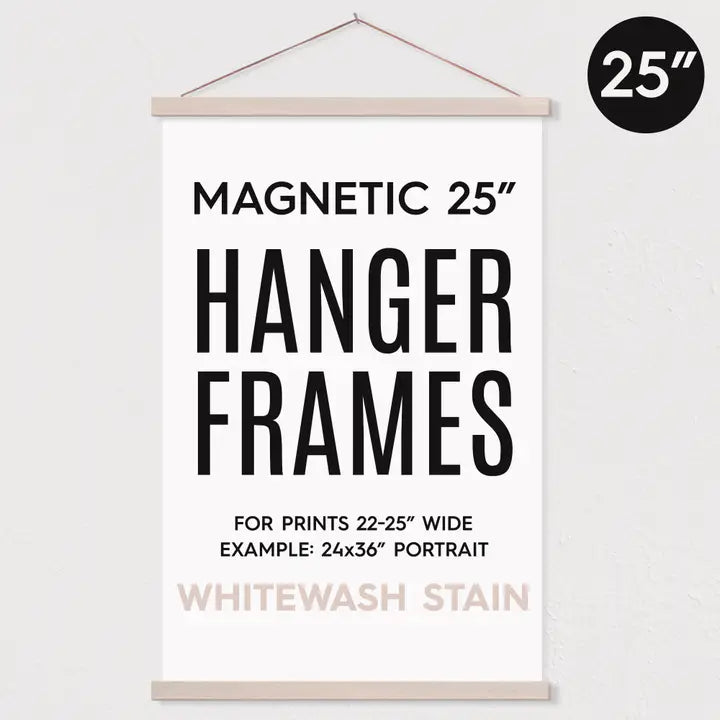 25" Magnetic Poster Hanger Frame For 24x36" Portrait Print