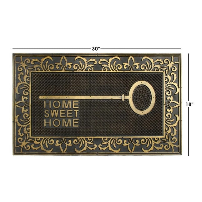 Home Sweet Home Key Rubber Doormat