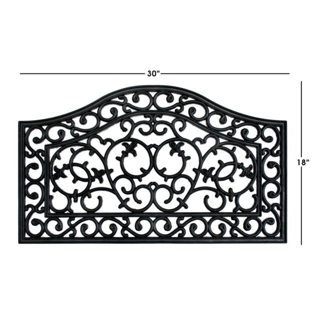 Moulded Rubber Trellis Rectangle Doormat